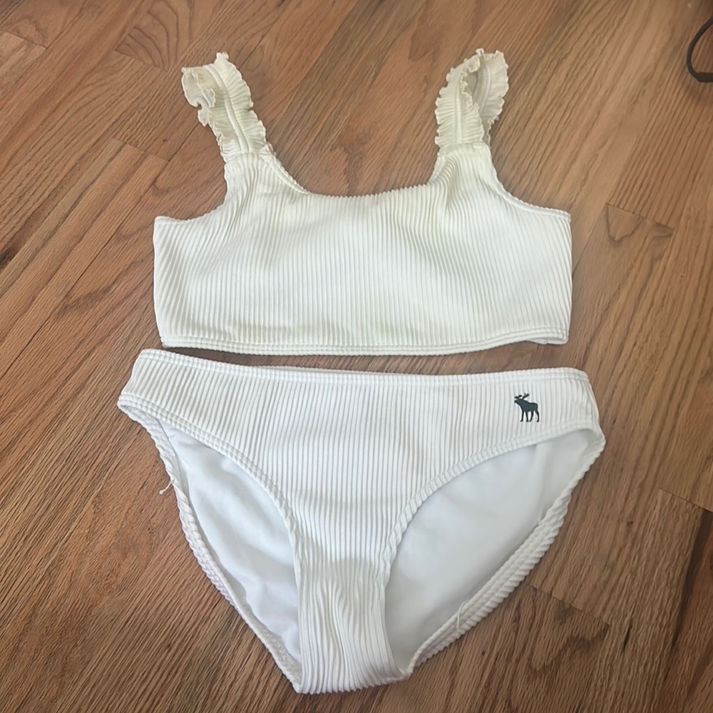 abercrombie white bikini